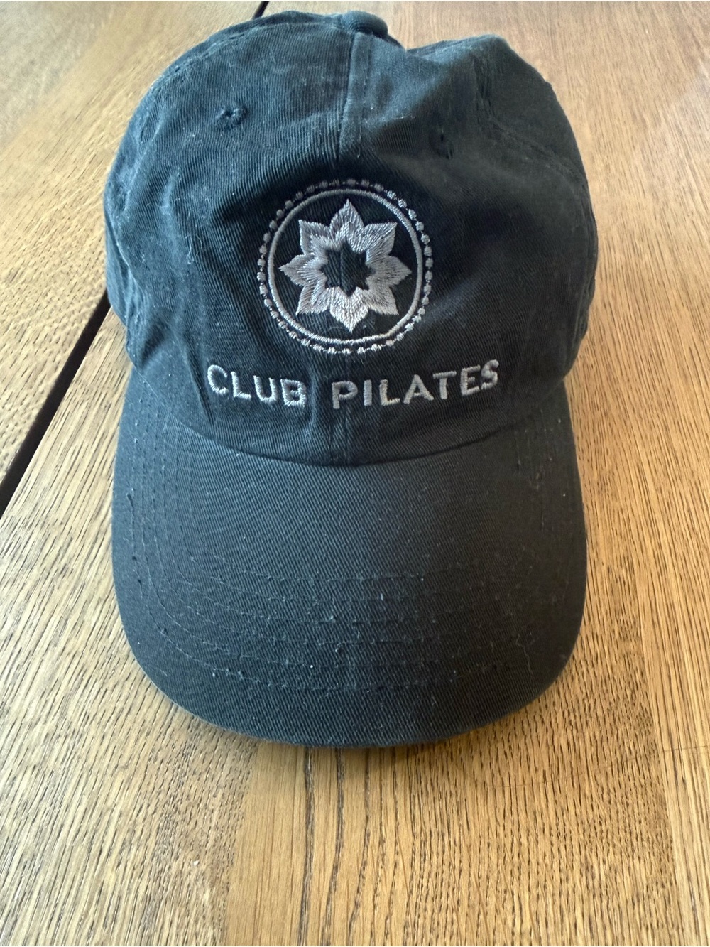 Club Pilates Black Embroidered Logo Baseball Cap